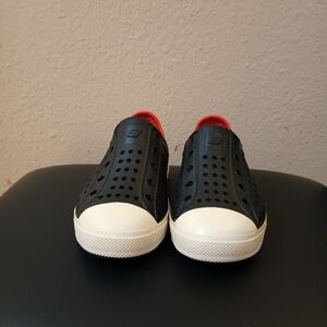 Skechers Boys Slip-On Shoes – Black White Red Color